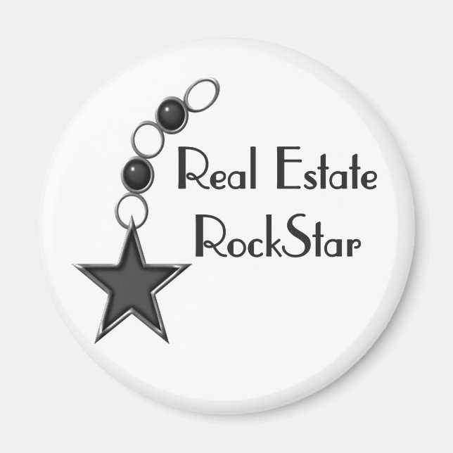 Aimant Star de rock immobilier (Devant)