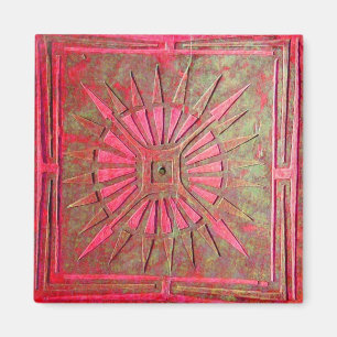 Aimant STAR DU MATIN, vert rouge