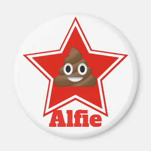 Aimant Star Emoji Poo Personnalisé