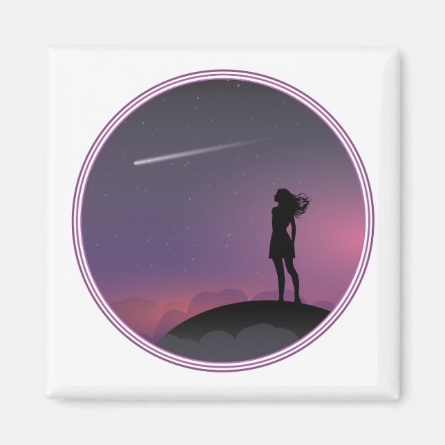 Aimant Star Gazing Girl (Devant)