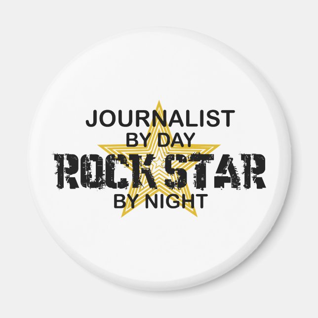 Aimant Star rock journaliste par nuit (Devant)