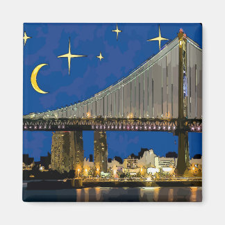 Aimant Starry Night Ben Franklin Bridge
