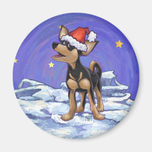 Aimant Starry Night Festive Chihuahua
