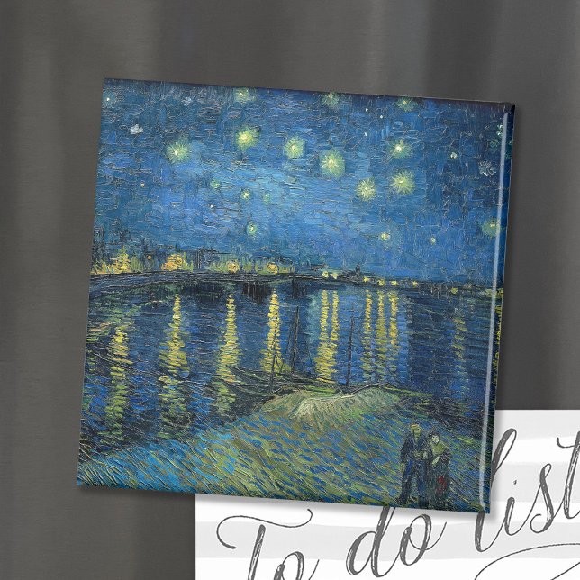 Aimant Starry Night Over the Rhône | Vincent Van Gogh Mag (Créateur téléchargé)
