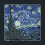 Aimant Starry Night Vincent van Gogh Art Peinture<br><div class="desc">Vincent van Gogh (Néerlandais, 1853 - 1890) Starry Night, 1889, Huile sur toile Non encadré : 73 × 92 cm (28, 7 × 36, 2 po) Ce tableau représente la vue depuis la fenêtre est de la chambre d'asile de Van Gogh à Saint-Rémy-de-Provence, il ajoute un village aménagé. Il est...</div>
