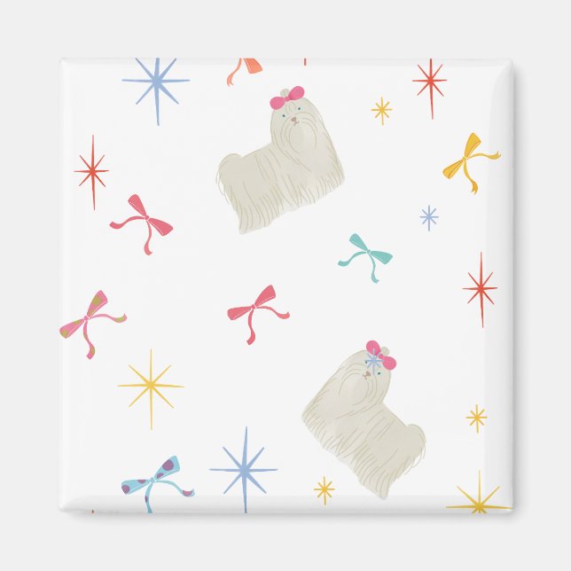 Aimant Starry Sparkle mignon voeu chiot (Devant)