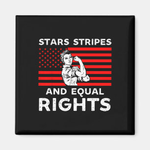 Aimant Stars Stripes Et Égalité Des Droits 4 juillet Femm