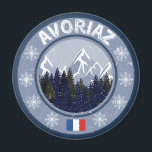 Aimant Station de ski Avoriaz<br><div class="desc">Avoriaz Station de ski,  offrez vous ou offrez à votre entourage le meilleur t-shirt ou autres produits design de cette célèbre station de ski des Alpes Français.</div>