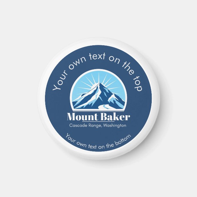 Aimant Station de ski Cascade Mount Baker Washington  (Devant)