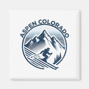 Aimant station de ski d'Aspen colorado ski hivernal