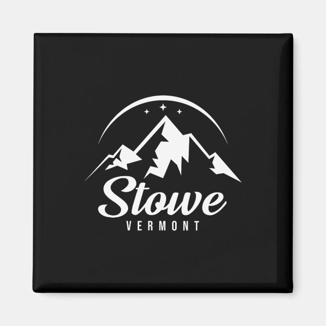 Aimant Station de ski de Stowe Vermont Ski Snowboard (Devant)