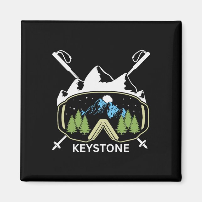 Aimant Station de ski Keystone Colorado Ski Souvenir  (Devant)
