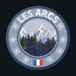 Aimant Station des Arcs de Ski<br><div class="desc">Les Arcs Station de ski, offrez vous ou offrez à votre entourage le meilleur t-shirt ou autres produits design de cette célèbre station de ski des Alpes Français.</div>