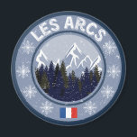 Aimant Station des Arcs de Ski<br><div class="desc">Les Arcs Station de ski,  offrez vous ou offrez à votre entourage le meilleur t-shirt ou autres produits design de cette célèbre station de ski des Alpes Français.</div>
