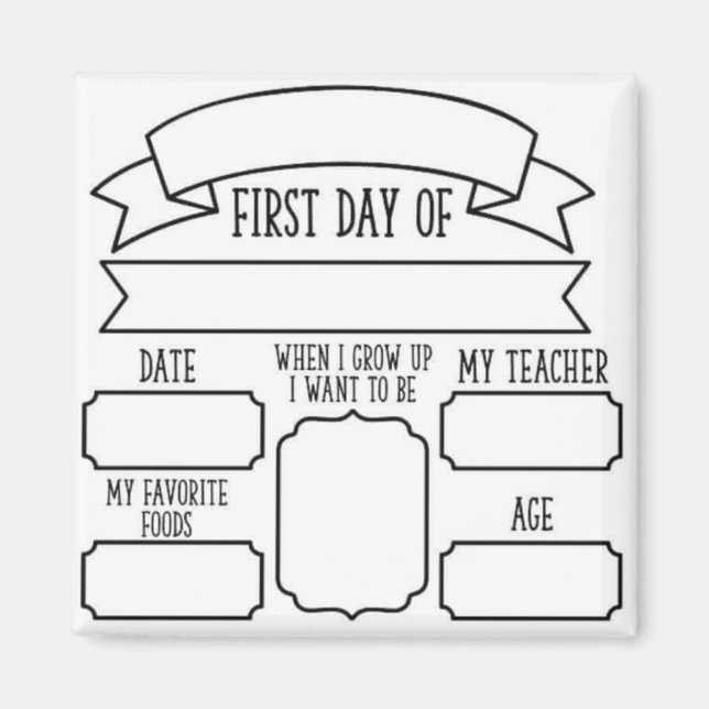 Aimant Statistiques de naissance des nouveau-nés (Devant)