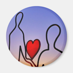 Aimant statue d'amour
