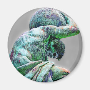 Aimant Statue de Bismarck, Berlin, atlas grec de Dieu