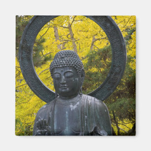 Aimant Statue de Bouddha dans les jardins japonais Golden