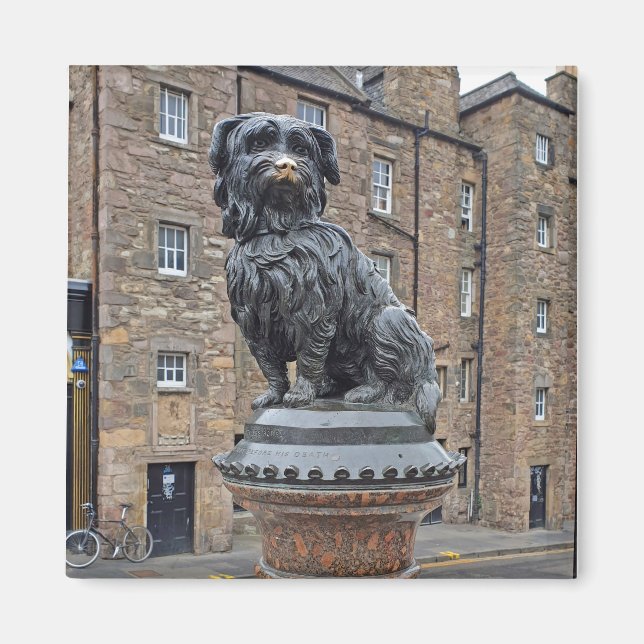 Aimant Statue de Greyfriars Bobby à Édimbourg (Devant)