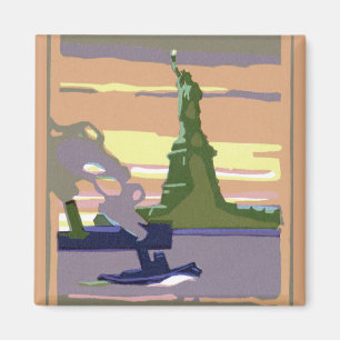 Aimant Statue de la Liberté à New York, Vintage voyage