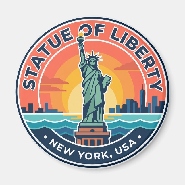 Aimant Statue de la Liberté New York (Devant)