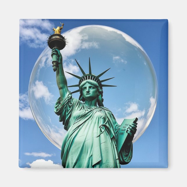 Aimant Statue de la Liberté sous le Dôme 2035 (Devant)