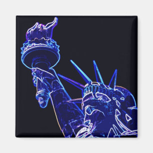 Aimant Statue de Liberty Pop Art