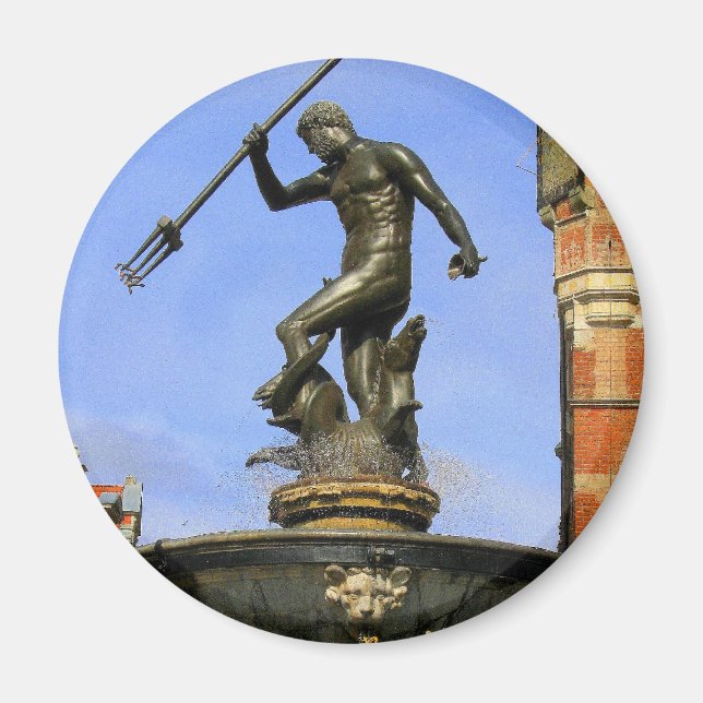 Aimant Statue de Neptune (Devant)