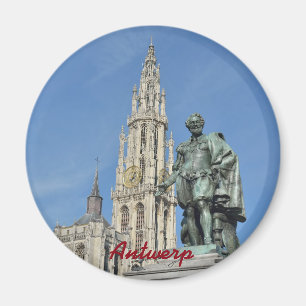 Aimant Statue de Pierre Paul Rubens à Anvers, Belgique