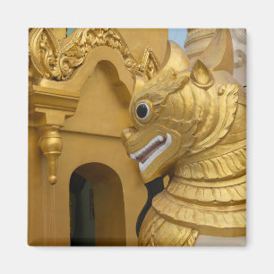 Aimant Statue du Lion d'or au temple