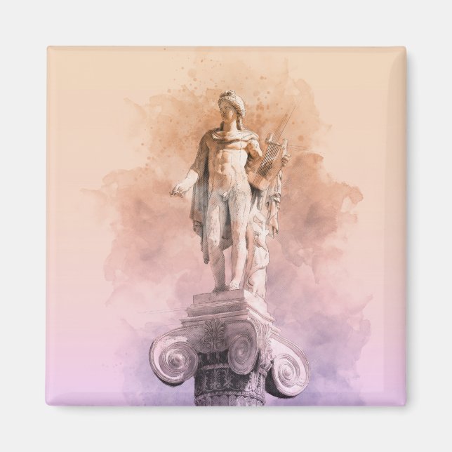 Aimant Statue grecque classique d'Apollo (Devant)