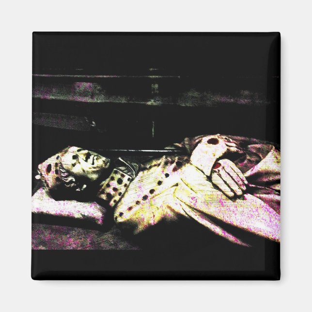 Aimant Statue Notre-Dame Grunge (Devant)
