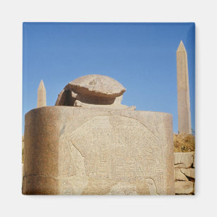 Aimant Statue sacrée de scarabée dans le temple d'Amun