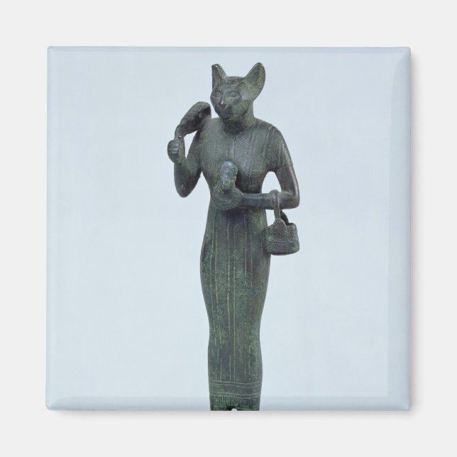Aimant Statuette de la déesse Bastet (Devant)