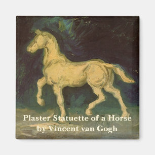 Aimant Statuette en plâtre d'un cheval par Vincent van Go