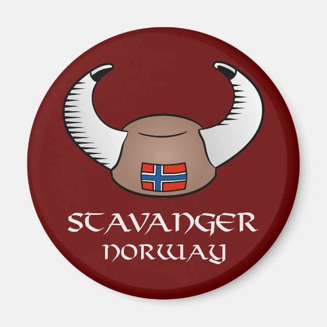 Aimant Stavanger Norvège Viking Casquette (Devant)