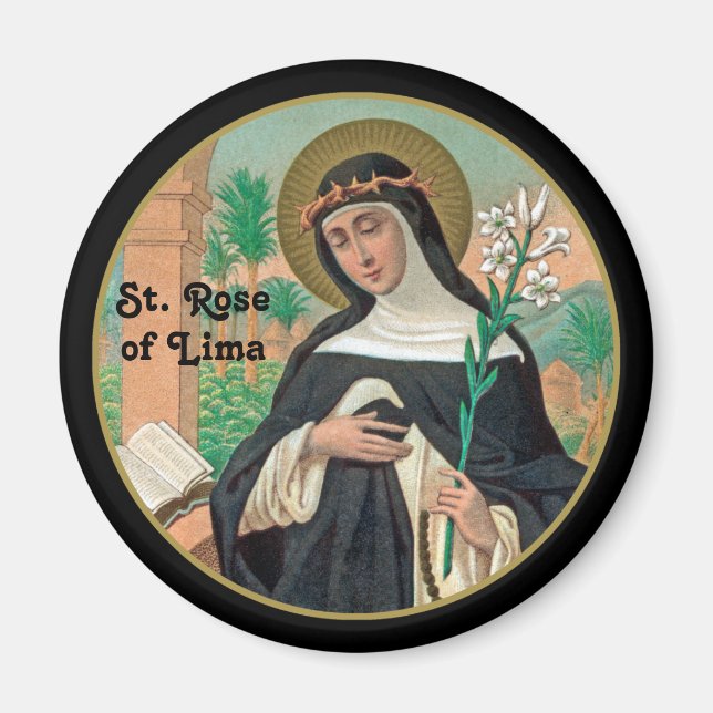 Aimant Ste Rose de Lima (Détail ; K 48) (Devant)