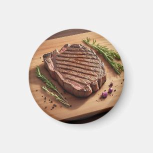 Aimant Steak de Ribeye grillé au romarin