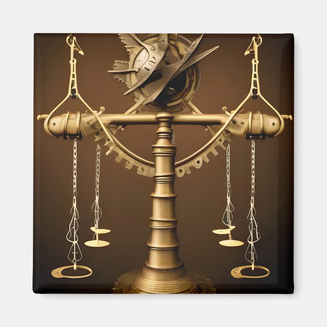 Aimant Steampunk Libra (Devant)