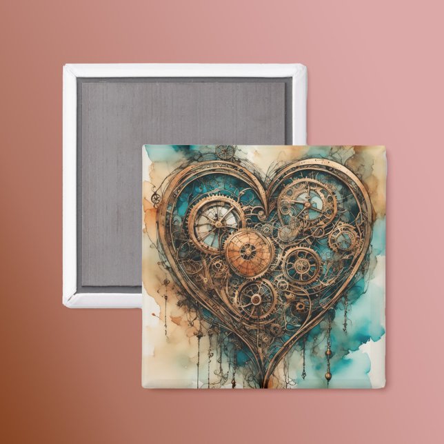 Aimant Steampunk Love Valentine (Créateur téléchargé)