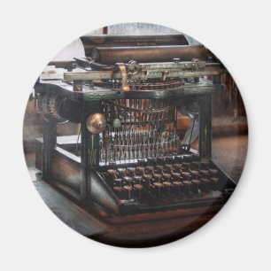 Aimant Steampunk - machine à écrire - une machine à