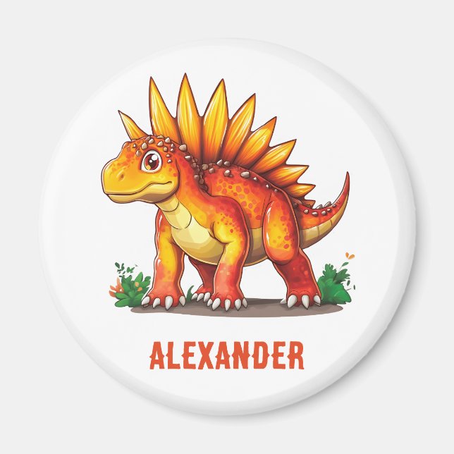 Aimant Stegosaurus Dinosaur (Devant)