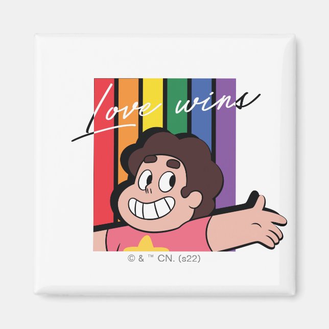 Aimant Steven Universe - L'amour gagne (Devant)