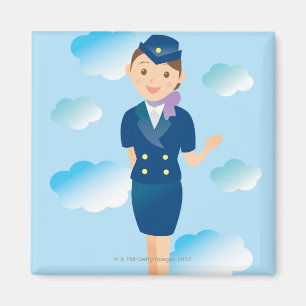 Aimant Steward (hôtesse de l'air)