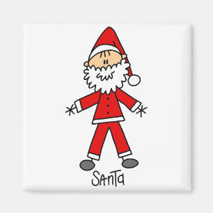 Aimant Stick Figure Santa Claus Tshirts et cadeaux