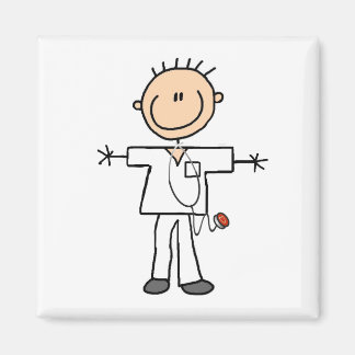 Aimant Stick mâle Figure Infirmière T-shirts et cadeaux