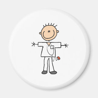 Aimant Stick mâle Figure Infirmière T-shirts et cadeaux