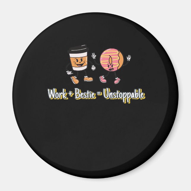 Aimant Sticker à bestie de travail (Devant)