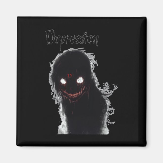 Aimant Sticker de dépression (Devant)