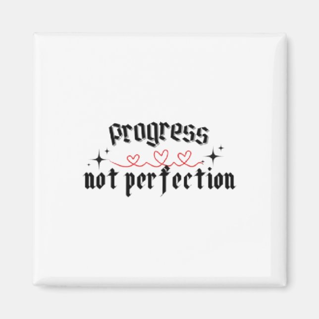 Aimant Sticker de progression non de perfection1 (Devant)